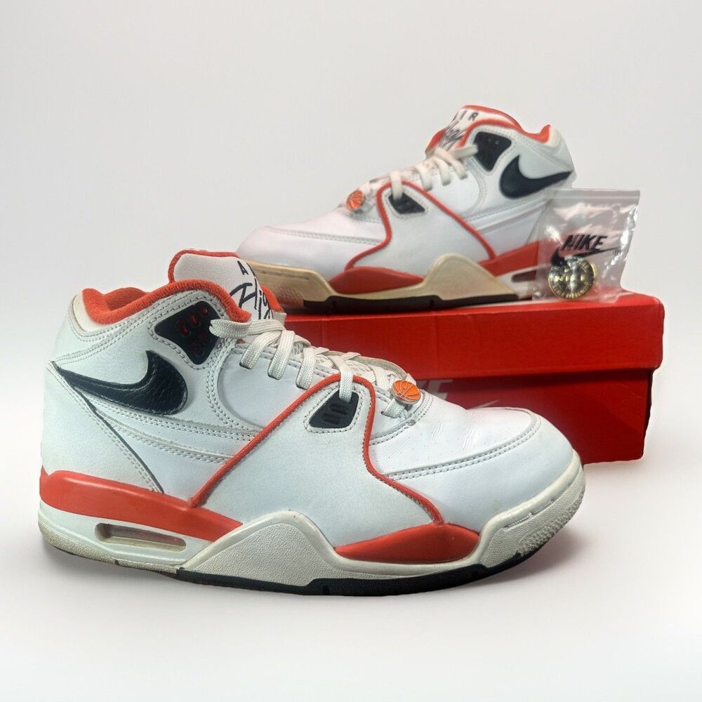 Nike Air Flight 89 EMB Rucker Park - White/Black Team Orange - Men’s Size 9